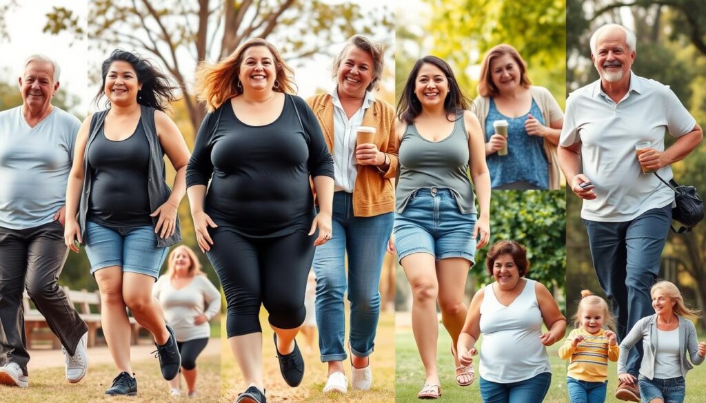 Happy, transformed people enjoying active lifestyle after using FitSpresso Happy, transformed people enjoying active lifestyle after using FitSpresso