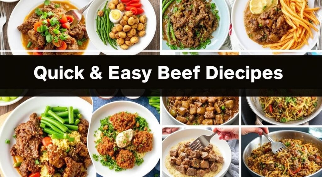 Quick beef dinner recipes image
