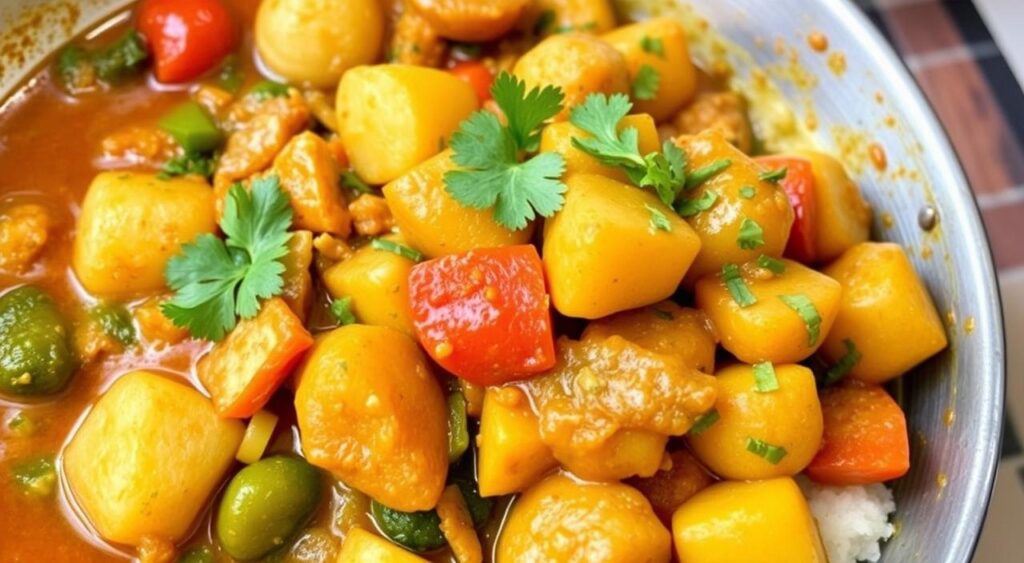 Vegetable curry with potatoes one pot recipe image