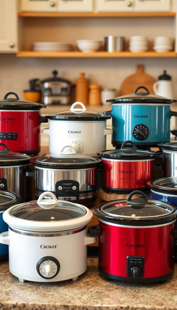 Image of various slow cookers